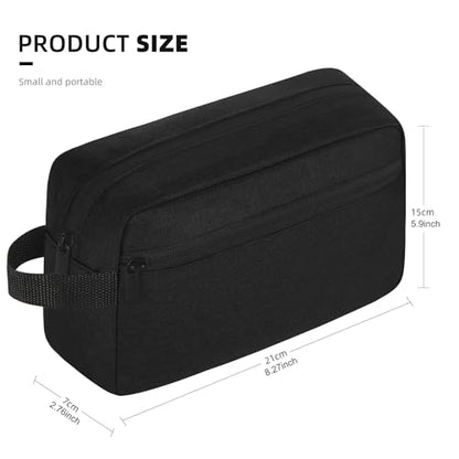 Icramsy Travel Toiletry bag Toiletry bag for women men Hanging Cosmetic bag Travel accessories for Women Men (Black) - color: Black