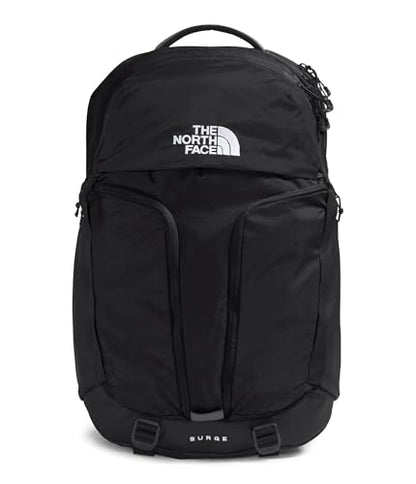 THE NORTH FACE Surge Commuter Laptop Backpack | Daypack With Water Repellent Finish, 16" Laptop Sleeve, Reflective Details - color: Tnf Black/Tnf Black-npf, size: One Size