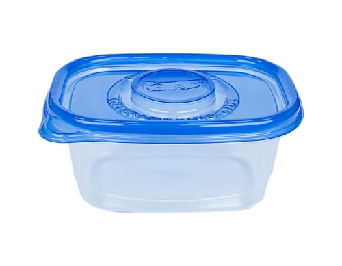Glad GladWare Medium Rectangle Food Storage Containers with Lids, BPA Free Plastic for Soups Salads and Meal Prep, Airtight Leak Resistant, Microwave Dishwasher Freezer Safe, 24 Oz, 5 Count - size: 24 oz - 5 Ct, style: Rectangle