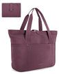BAGSMART Tote Bag for Women, Foldable Tote Bag With Zipper Travel Shoulder Bag Handbag for Work - color: Cherry Red