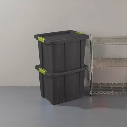 Sterilite 12-Pack Storage Bins with Lids, Heavy Duty Totes, Tuff1, 18 Gallon, Flat Gray - color: Flat Gray, size: 18 Gallon (12 Pack)
