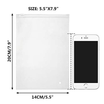 Bikini Organizer Bags 100pcs, 3 Mil Thick 5x7 Clear Plastic Bags for Small Business, Shipping, Mailing, Packaging, Organizing Small Items like Phone Cases, Board Games, Cards - size: 5x7"