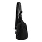 ODODOS Sling Bag with Adjustable Straps Crossbody Chest Bag Lightweight Backpack for Casual Traveling Hiking - color: Black