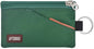RFID Blocking Travel Wallet with Adjustable Lanyard, Small Nylon Zipper Pouch and Badge Holder for ID, Credit Cards, Cash, Keys, Commuters (Forest Green) - color: Forest Green