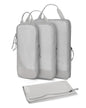 Hynes Eagle 6 Set/ 4 Set/ 2 Set Compression Packing Cubes Travel Essentials Lightweight Nylon Luggage Suitcase Organizer Bag Light Grey 4PCS - color: Light Grey-4 PCS