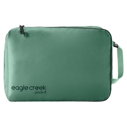 Eagle Creek Pack-It Isolate Clean/Dirty Packing Cube - Dual Compartment Packing Cubes for Optimizing Luggage Space - Lightweight - Recycled Fabric - Washable - Medium - Willow Green - color: Willow Green
