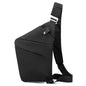 Anti Theft Travel Bag, One Shoulder Large Capacity Cross-body Bag Chest Fashion Lightweight Sling Bags for Travel Sports - color: Black, style: Right Shoulder