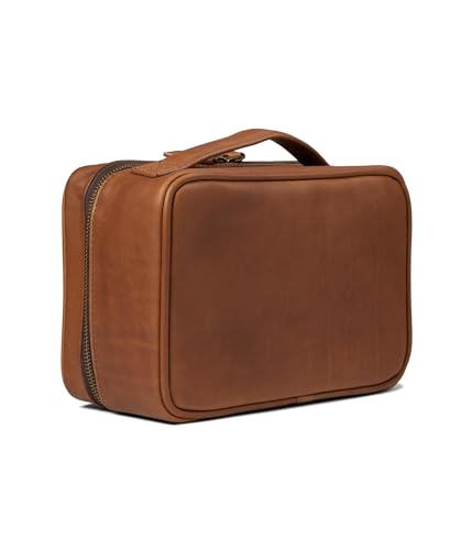 Johnston & Murphy Unisex Rhodes Travel Kit Tan Full Grain One Size