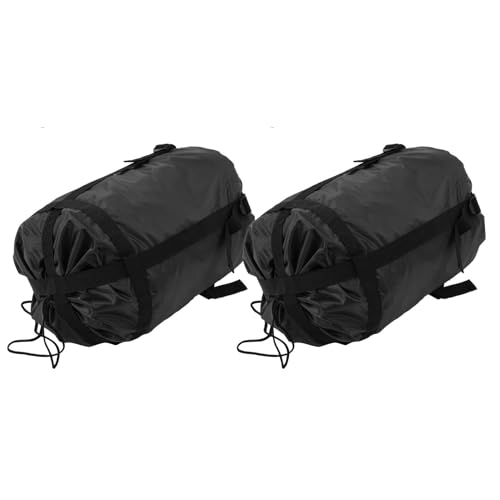Compression Stuff Sack, 2PCS Compression Sack for Sleeping Bag, Nylon Sleeping Bag Stuff for Camping Hiking Backpacking Travel