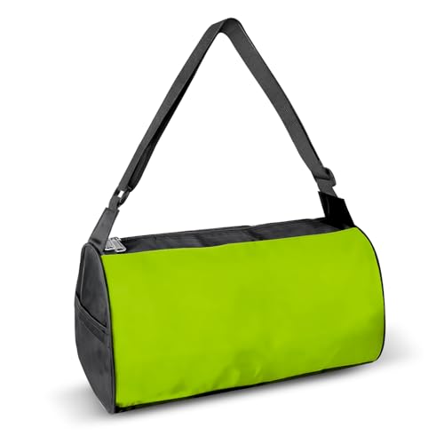 C&F BOGMOST Small Travel Duffel Bag with Shoe Compartment Foldable Waterproof Gym Bags for Gym Beach Swim Men Women Duffle Bags Lightweight Oxford Cloth Sports Bag-Fluorescent Green - color: A-Fluorescent Green-Small, size: 15 INCHES