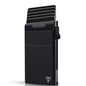 TOYFID Slim Wallet for Men - Pop Up Card Holder Wallet,Minimalist Business Wallet,Credit Card Wallet with Money Pocket,Metal Card Case Wallet,RFID Blocking,Can Hold 6 Credit Cards - color: black B