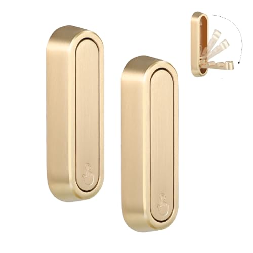 Dntorx Folding Coat Hooks, 2 Pcs Foldable Gold Wall Hooks Heavy Duty Foldable Hook Bathroom Towel Hooks Robe Hooks Wall Mounted for Hanging Coat Towels Clothes Hat Bags Keys - color: Gold, size: 2 Pcs