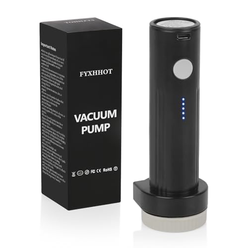 Cordless Electric Vacuum Pump for Vacuum Storage Bags Travel, Travel Air Pump, Portable USB Rechargeable Seal & Compression Bag Pump Space Saver for Clothes, Blankets & Bedding (Without Storage Bags) - color: Black