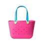 Simple Modern Large Beach Bag | Waterproof Getaway Rubber Tote with Zipper Pocket for Travel, Pool, Boat, Groceries, Sports | 80s Mix - color: 80's Mix, style: Large