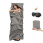 Sleeping Bag Liner,Travel Sheet & Adult Sleep Sack, Camping Sheets Travel Sleep Sack for Backpacking,Hotels & Hostels -Lightweight Single &Double Travel Sheet Camping Sheets - color: Single Gray 90x210cm
