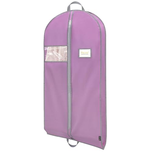 BALEINE 1PK Heavy Duty Garment Bag with Shoe Storage Travel Bag for Dresses, Suit, Coats Travel Essential (43", Pink) - color: Pink, size: 43" 1PK