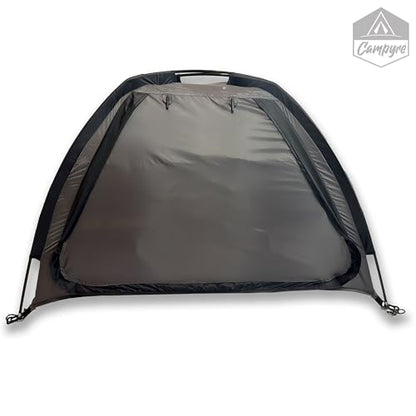 Tent & RV Camping Organizer with Zippered Flap, 9-Shelf Storage. RV Shoe Organizer, Dining Tent Organizer. Organize Any Other Camp Gear/Accessories (Patented - Licensed)