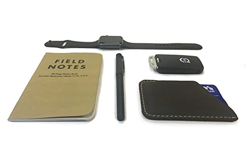 Modern Carry Leather Minimal Card Holder, Minimalist Wallet for Men & Women, Thin Credit Card Holder, Small Business Card Holder, Card Holder Wallet, Front Pocket Card Wallet - Magnum (Brown) - color: Brown