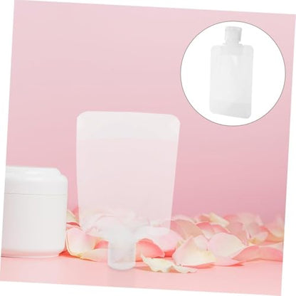 5Pcs Travel Size Refillable Squeeze Pouches, 30ml Clear Toiletry Containers, Portable Packing Bags