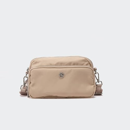 Pander Crossbody Sling Bag – Everyday Purse with Adjustable Strap, Perfect for Travel, Errands, and Daily Use - color: Raw Linen