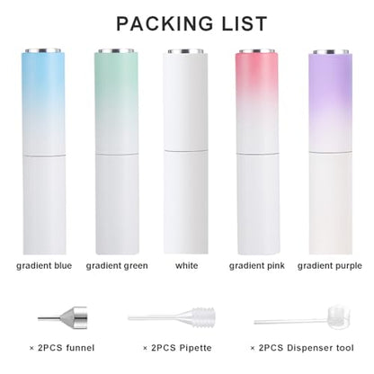 8ML Atomizer Perfume Spray Bottle for Travel (5 PCS) Empty Cologne Dispenser, Refillable Portable Sprayer - size: 8ml-Perfume Atomizer-5p