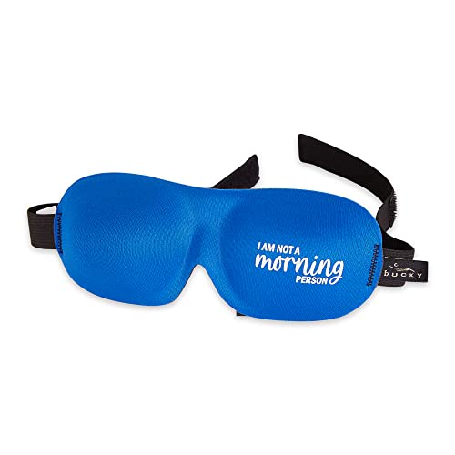 Bucky Ultralight Collection, Contoured Travel and Sleep Eye Mask, Not a Morning Person, One Size - color: Not a Morning Person