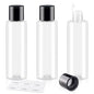 Clear 150ML/5OZ Travel Size Toiletries, 3 Pack Plastic Travel Bottles, Double Leak Proof Travel Size Containers for Shampoo, Lotion, Body Wash, Refillable Empty Travel Bottles with 6pcs Labels - color: Clear, size: 150ml(3pcs)