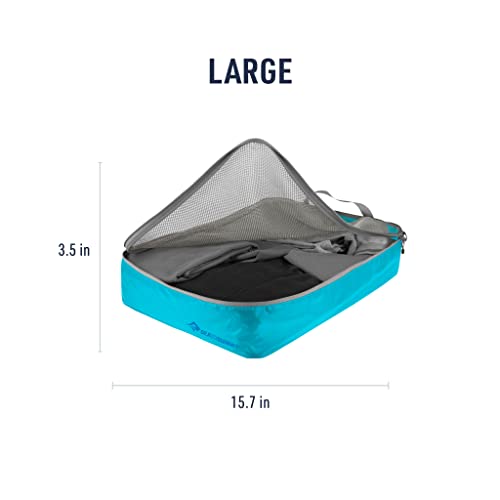 Sea to Summit Travelling Light Garment Mesh Bag Packing Organizer, Large, Atoll Blue - color: Atoll Blue, style: Large