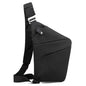 Anti Theft Travel Bag, One Shoulder Large Capacity Cross-body Bag Chest Fashion Lightweight Sling Bags for Travel Sports - color: Black, style: Left Shoulder