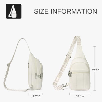 Small Sling Bag for Women, Puffer Crossbody Bag Anti Theft Travel RFID Purses Fanny Packs for Travel Hiking - color: Beige