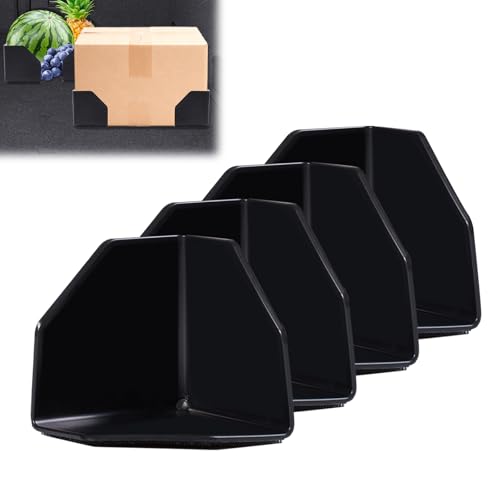 Rislobx 4PCS Car Trunk Organizer Blocks with Hook and Loop Fastener, Automotive Tidy Storage Organisation Accessories for Truck, SUV, Sedan, Available to Wool Carpet (Black)