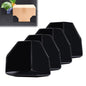 Rislobx 4PCS Car Trunk Organizer Blocks with Hook and Loop Fastener, Automotive Tidy Storage Organisation Accessories for Truck, SUV, Sedan, Available to Wool Carpet (Black)