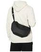 SEAFEW Mini Crossbody Bag Shoulder Bag for Men, Small Messenger Satchel Bag for Women - color: Black - Crescent
