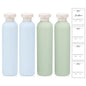 8.8 oz Plastic Travel Shampoo Bottles, Refillable Flip Cap Squeeze Bottles for Toiletries, Large Leakage-proof Travel Shampoo and Conditioner Container (Blue and Green) - color: Green+Blue, size: 260ml/8.8oz