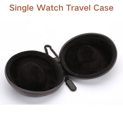 Watch Travel Case Single Storage - Fits all Wristwatches & Smart Watches up to 50mm Watch Travel Box Organizer and Display for Men and Women(Gray) - color: PU-Gray