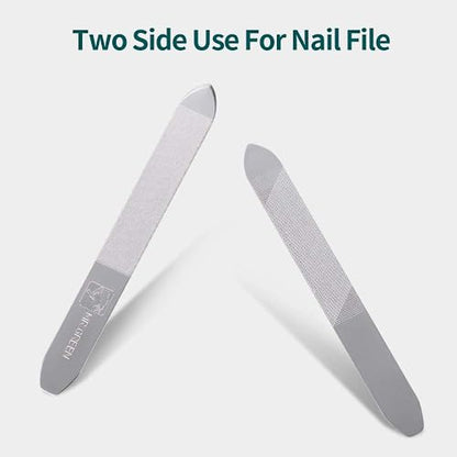 MR.GREEN Nail Clipper 4Pcs Set, Stainless Steel Manicure Pedicure Set, Medical Grade Grooming Kit with Travel Case Gift Box for Man & Woman - color: Mr-6105
