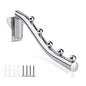 Retractable Clothes Hanger Rack Wall Mount, 5 Holes Folding Clothes Rack Space Saving, Stainless Steel Heavy Duty Folding Wall Mounted Clothes Rack Clothes Drying Rack Coat Hook with Swing Arm, Silver - size: 5 HOOKS x 1