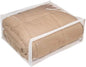 FBA Set of 5 Clear Vinyl Zippered Storage Bags 24x20x11 Inch