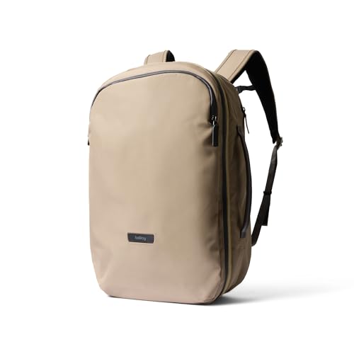 Bellroy Transit Travel Pack Pro (30–38 liter travel backpack, laptop sleeve, RFID protection zip bottle pocket) - Stone - color: Stone