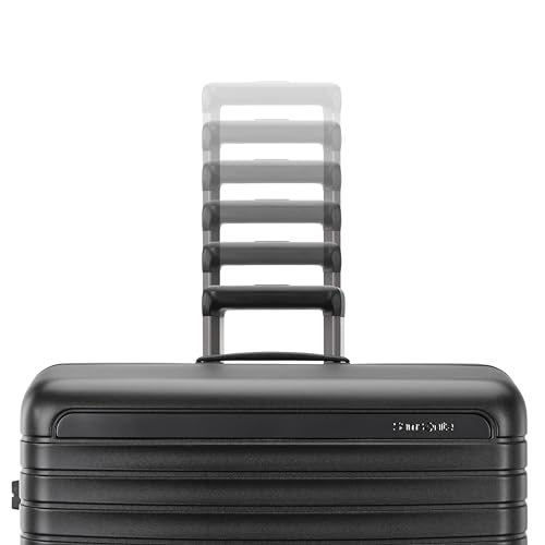 Samsonite Framelock Max Hardside Luggage with Spinner Wheels, Lightweight zipper-less (Asphalt Black, Large Spinner) - color: Black, size: Large Spinner