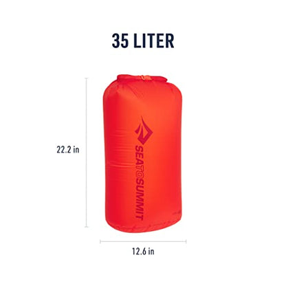 Sea to Summit Ultra-Sil Dry Bag, Ultralight Waterproof Dry Storage - color: Spicy Orange, style: 35 Liter
