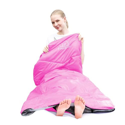 XL Size Upgraded Version of Camping Sleeping Bag 4 Seasons Warm and Cool, Lighter Weight, Adults and Children Can Use Waterproof Camping Bag, Travel and Outdoor Activities - color: Pink Thick, size: 86.6" X 33.46"