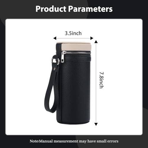 3 slots eyeglass case Leather sunglasses storage box, suitable for both men and women, Glasses Storage Holder Box - color: Black/White