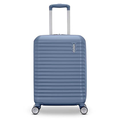 American Tourister Stratum 3.0 Carry-On Spinner, Airline Approved, Durable Hardside Luggage, Expands 1.5", RightHeight™ Adjustable Handle, Elemental Blue - color: Elemental Blue, size: Carry-On