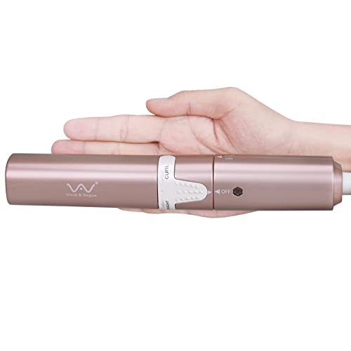 VAV Travel 1 Inch Mini Flat Iron for Short Hair,Portable Hair Straightener and Curler 2 in 1, Dual Voltage Curling Iron for Traveling,Compact Size