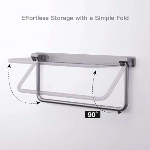 Safoner Foldable RV Shoe Rack- Aluminum Camper Shoe Organizer, Wall-Mounted Shelf, Efficient Holder and Storage Rack for Various Shoes, Essential Travel Trailer Organization Accessories- 2 Packs