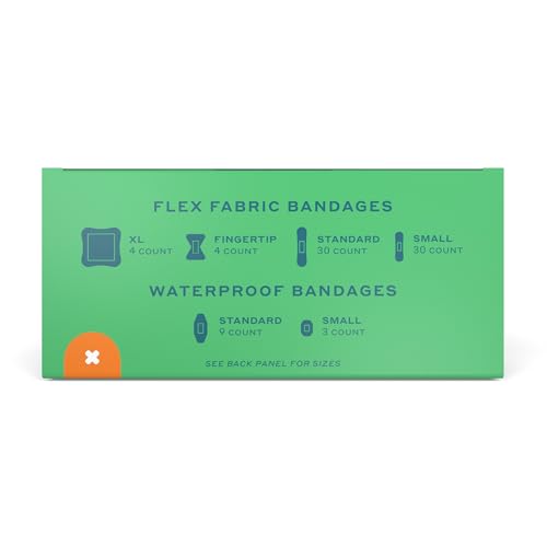Welly Bandage Family Pack | Adhesive Flexible Fabric & Waterproof Bandages | Assorted Shapes and Patterns for Minor Cuts, Scrapes, and Wounds - 80 Count - size: 80 Count