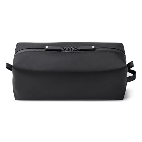 Comfyable Small Toiletry Bag for Men, Slim Mini Toothbrush Bag, Dopp Kit Bag - color: Black+, size: Medium