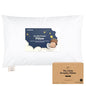 KeaBabies Organic Toddler Pillow with Pillowcase, Jumbo 14X20 - Soft Cotton Toddler Pillows for Sleeping - Machine Washable - Perfect for Travel, Toddler Bed Set (Soft White) - color: Soft White