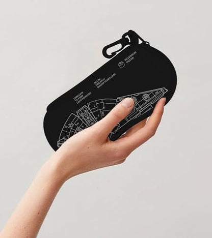 Sunglasses Case Soft Glasses Cases for Women Pouch Eyeglass Bag Eye Glass Kids Girls Sun Glasses Cute Kawaii - color: Black Gear